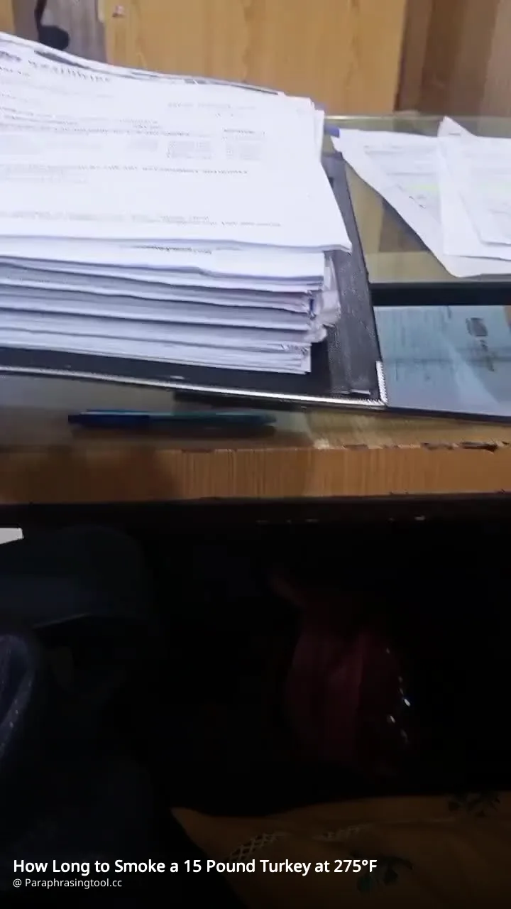 How Long to Smoke a 15 Pound Turkey at 275°F