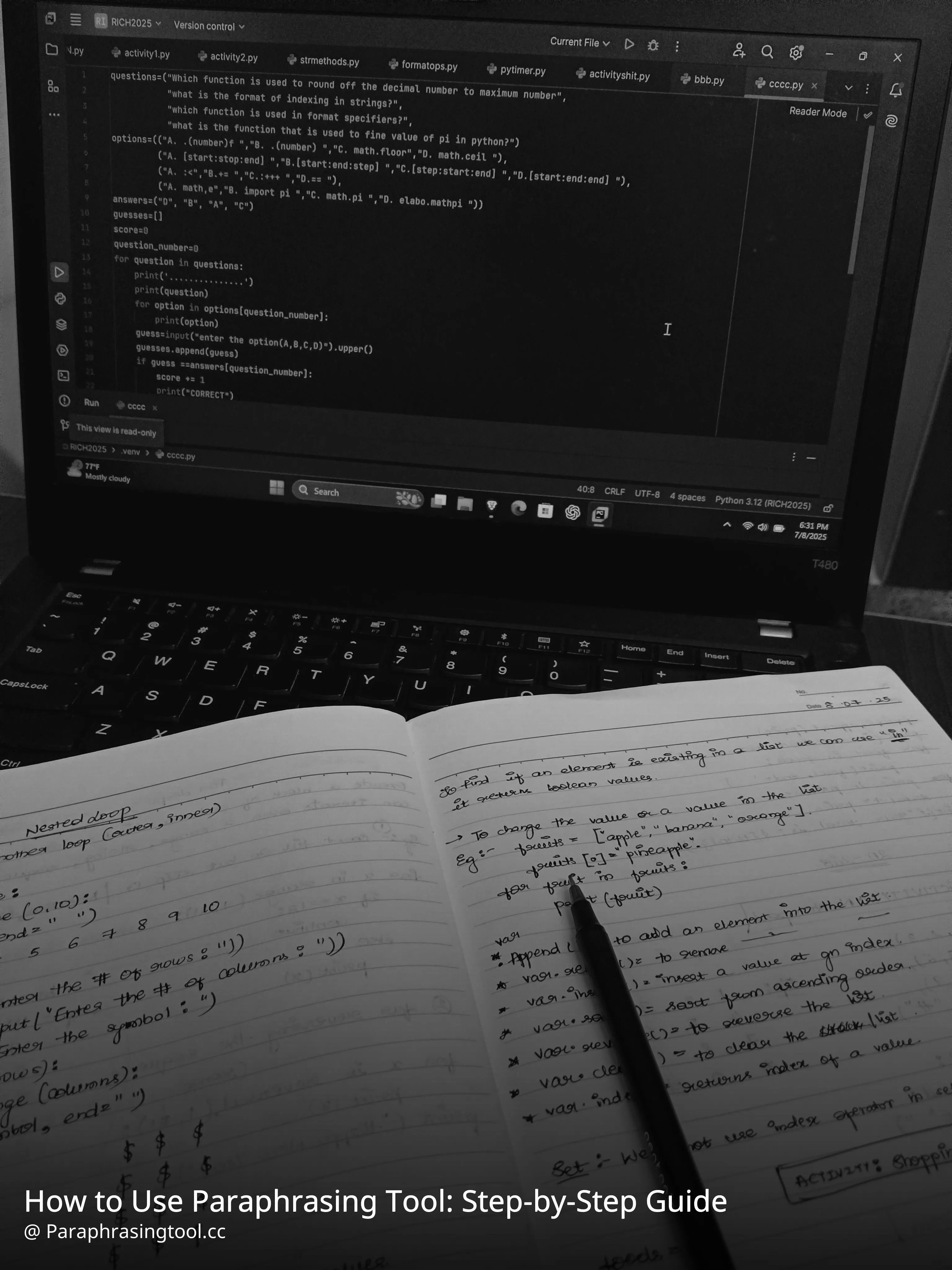 How to Use Paraphrasing Tool: Step-by-Step Guide