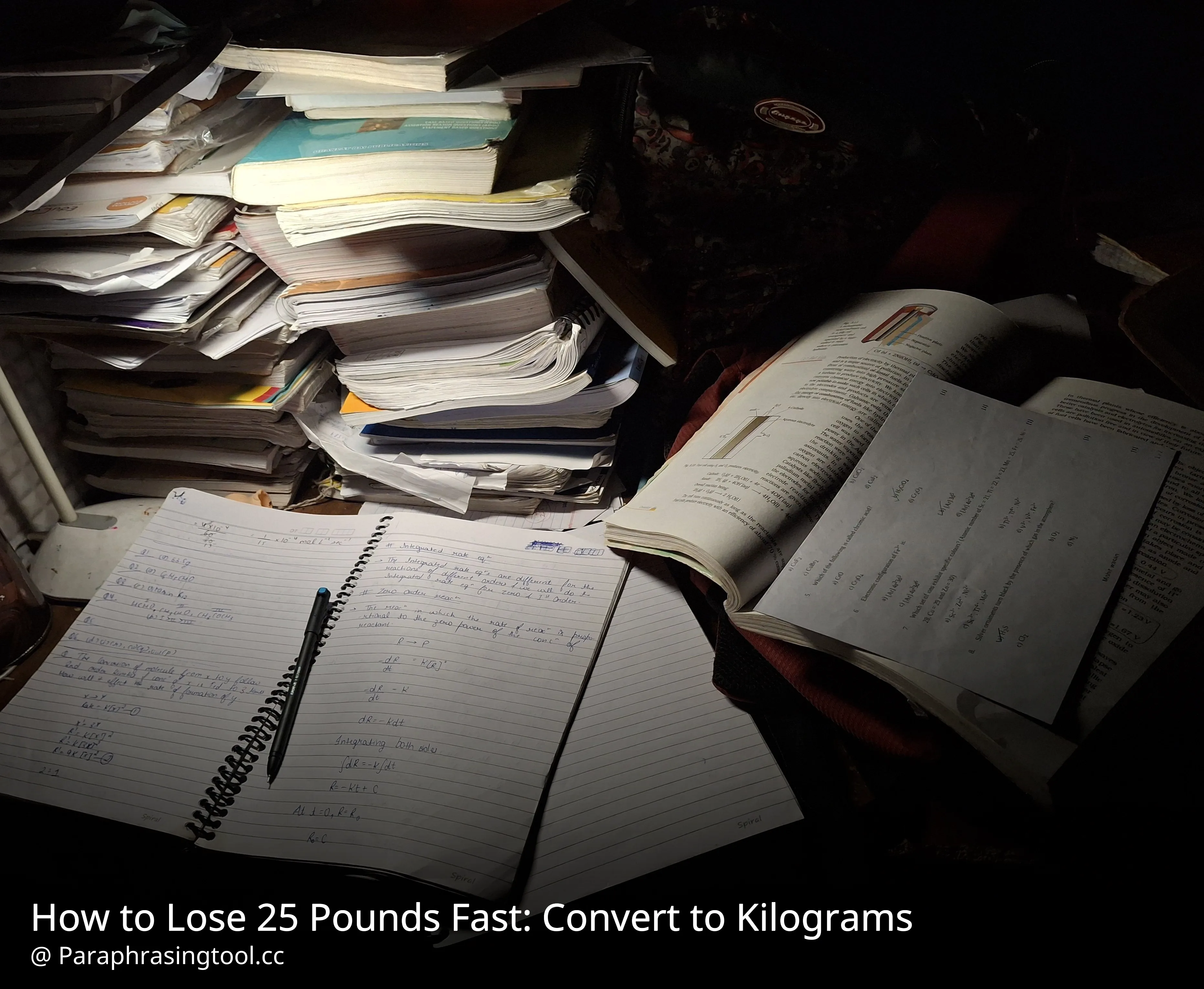 How to Lose 25 Pounds Fast: Convert to Kilograms