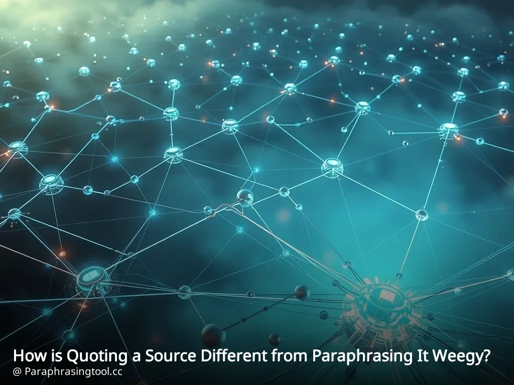 How is Quoting a Source Different from Paraphrasing It Weegy?