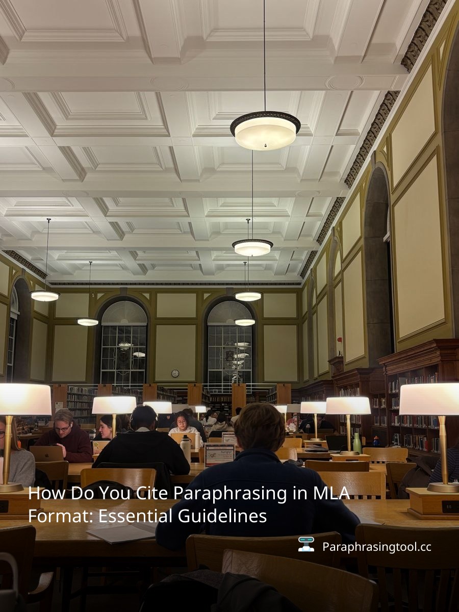 How Do You Cite Paraphrasing in MLA Format: Essential Guidelines