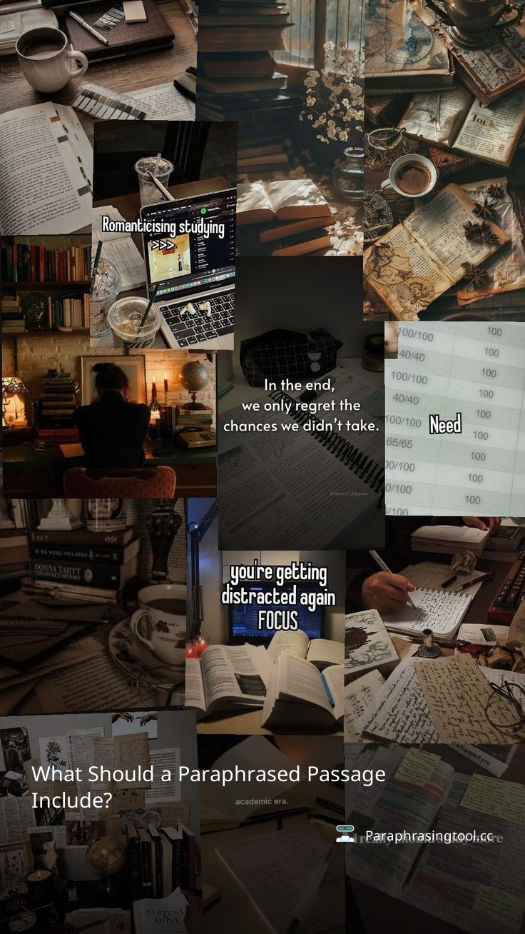 What Should a Paraphrased Passage Include?