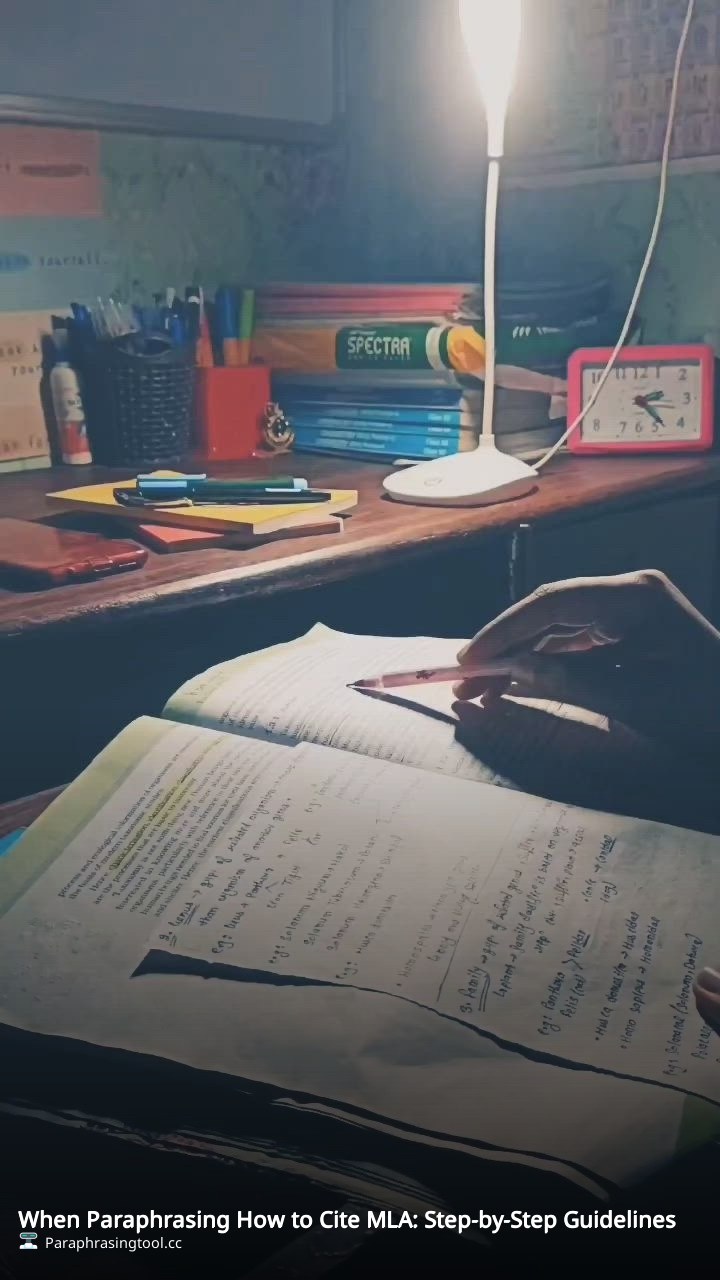 When Paraphrasing How to Cite MLA: Step-by-Step Guidelines