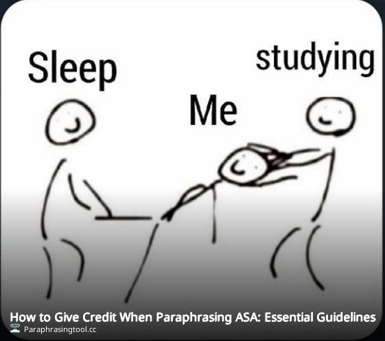 How to Give Credit When Paraphrasing ASA: Essential Guidelines