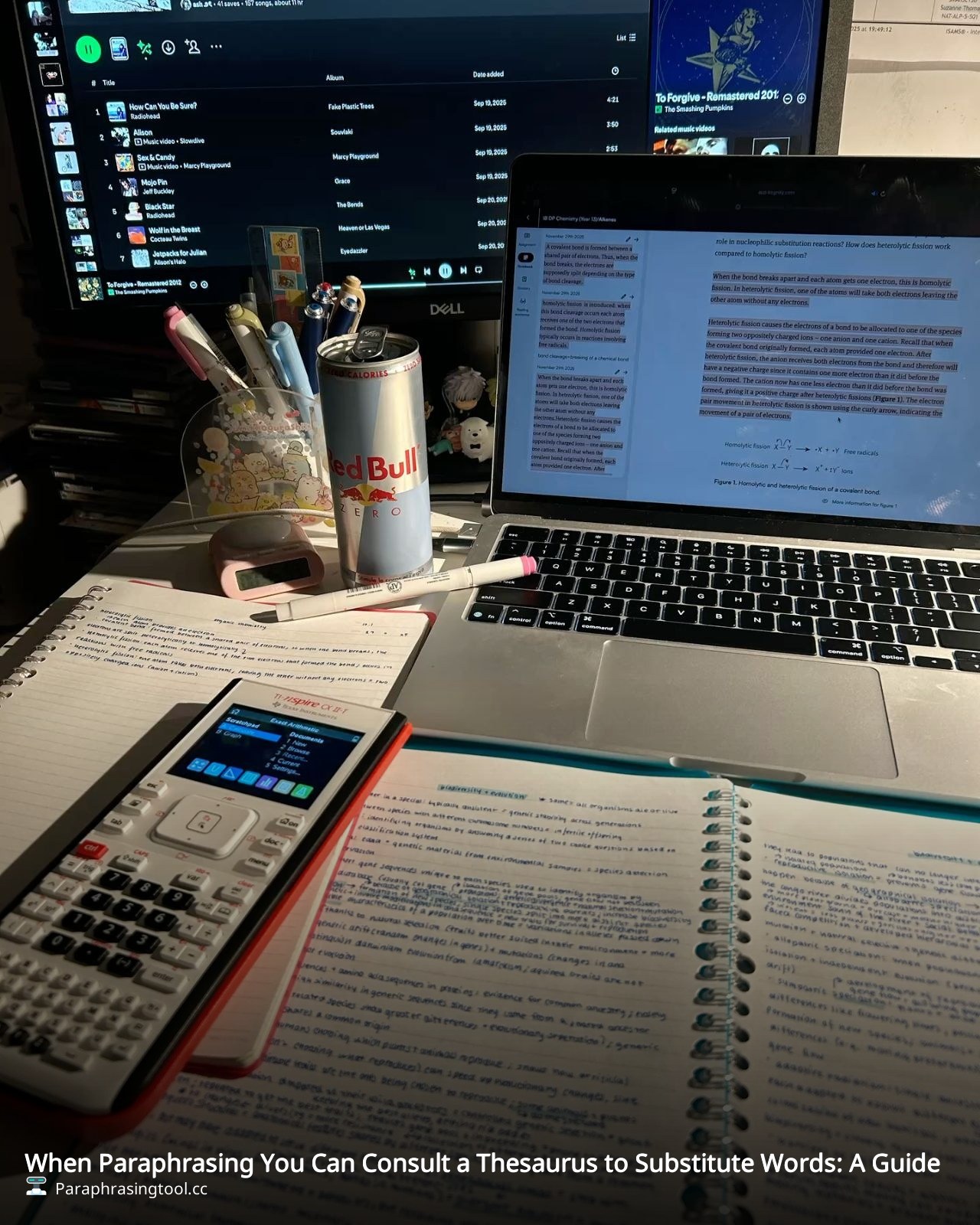 When Paraphrasing You Can Consult a Thesaurus to Substitute Words: A Guide