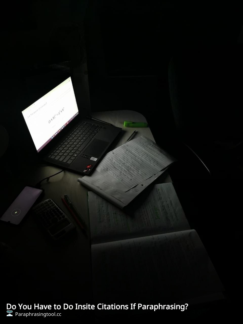 Do You Have to Do Insite Citations If Paraphrasing?