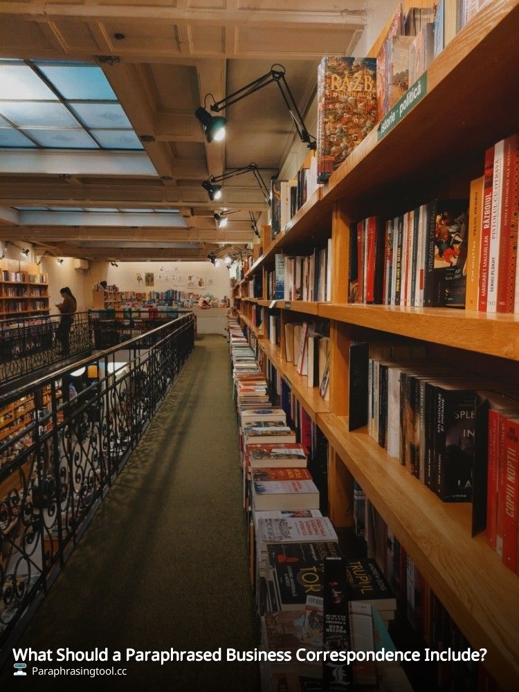 What Should a Paraphrased Business Correspondence Include?