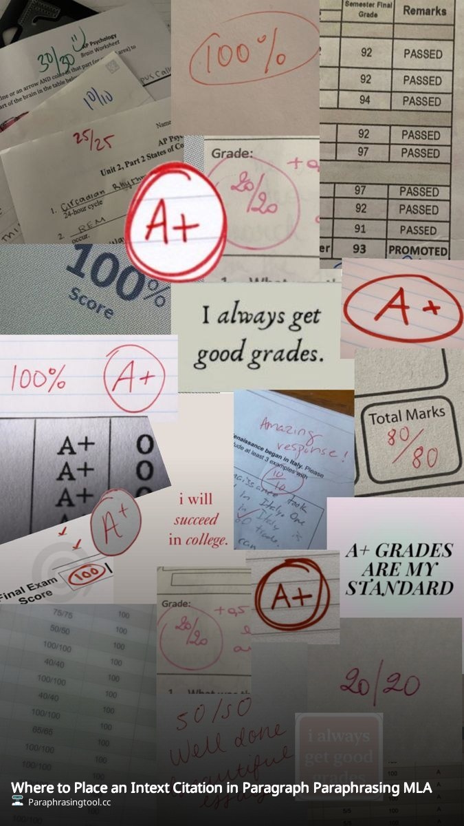 Where to Place an Intext Citation in Paragraph Paraphrasing MLA
