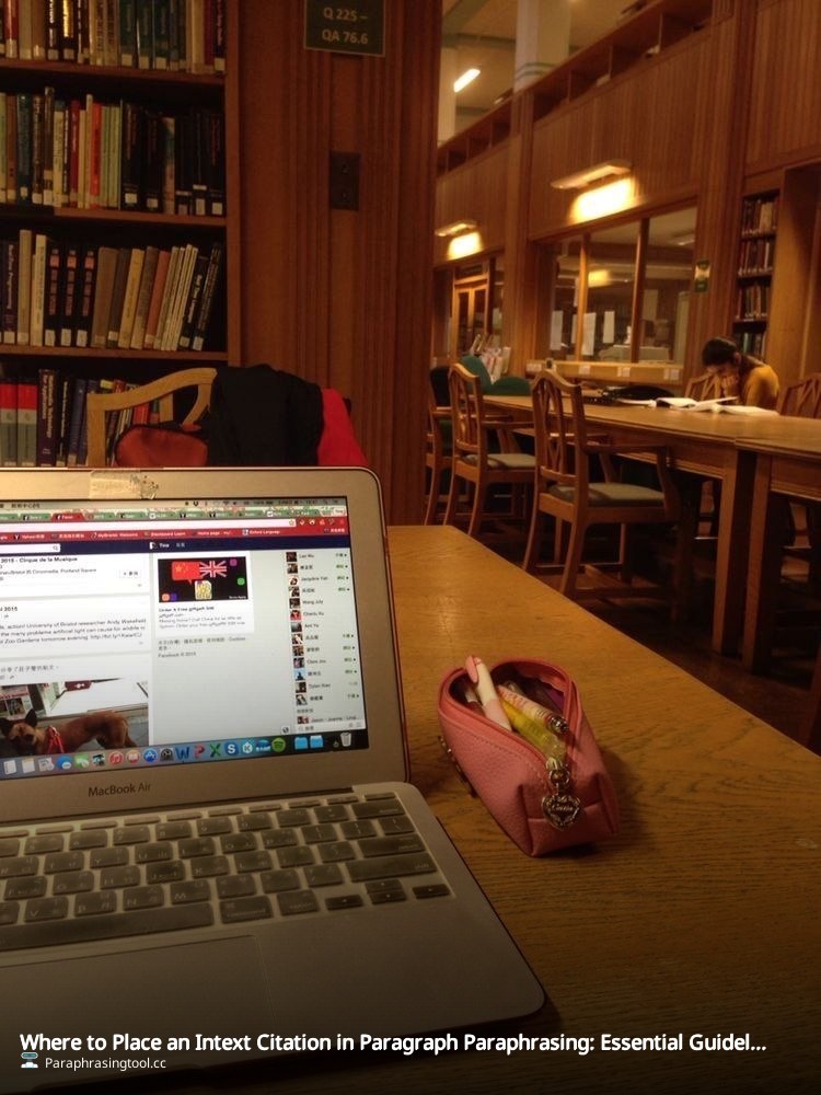 Where to Place an Intext Citation in Paragraph Paraphrasing: Essential Guidelines