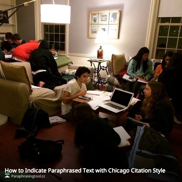 How to Indicate Paraphrased Text with Chicago Citation Style
