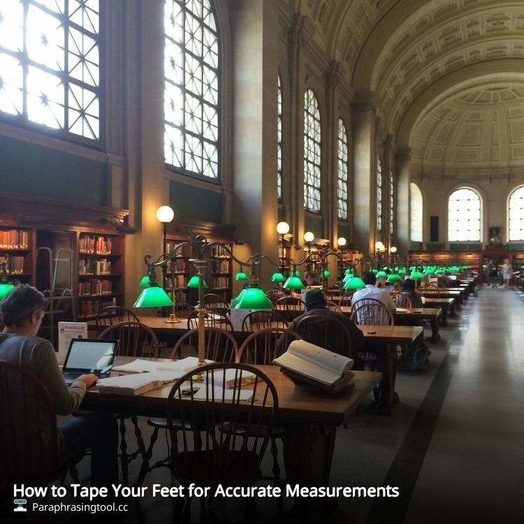 How to Tape Your Feet for Accurate Measurements