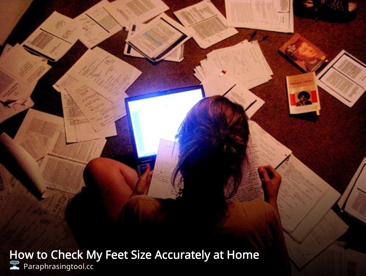 How to Check My Feet Size Accurately at Home