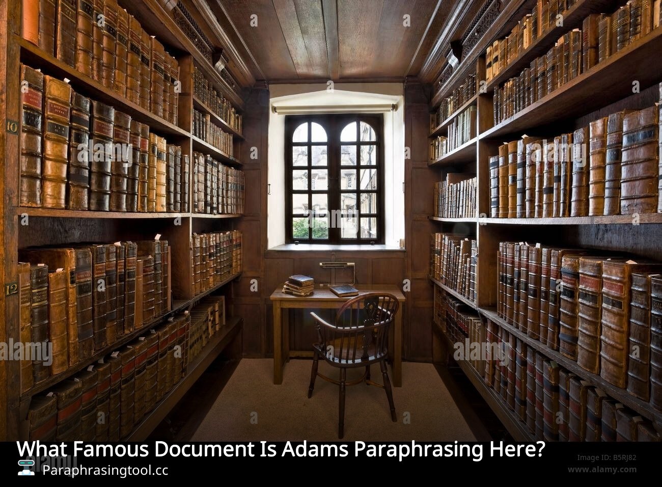 What Famous Document Is Adams Paraphrasing Here?