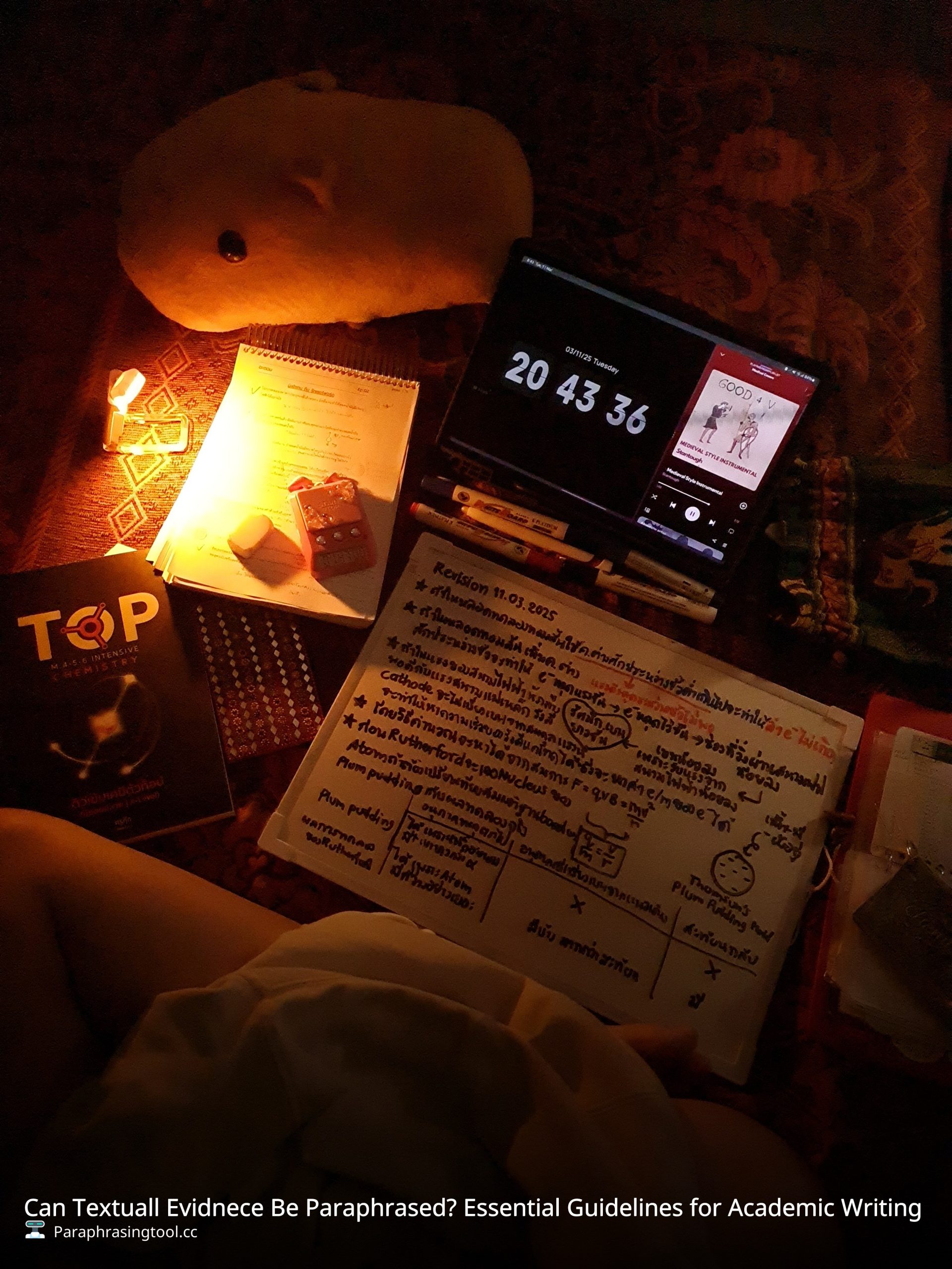 Can Textuall Evidnece Be Paraphrased? Essential Guidelines for Academic Writing