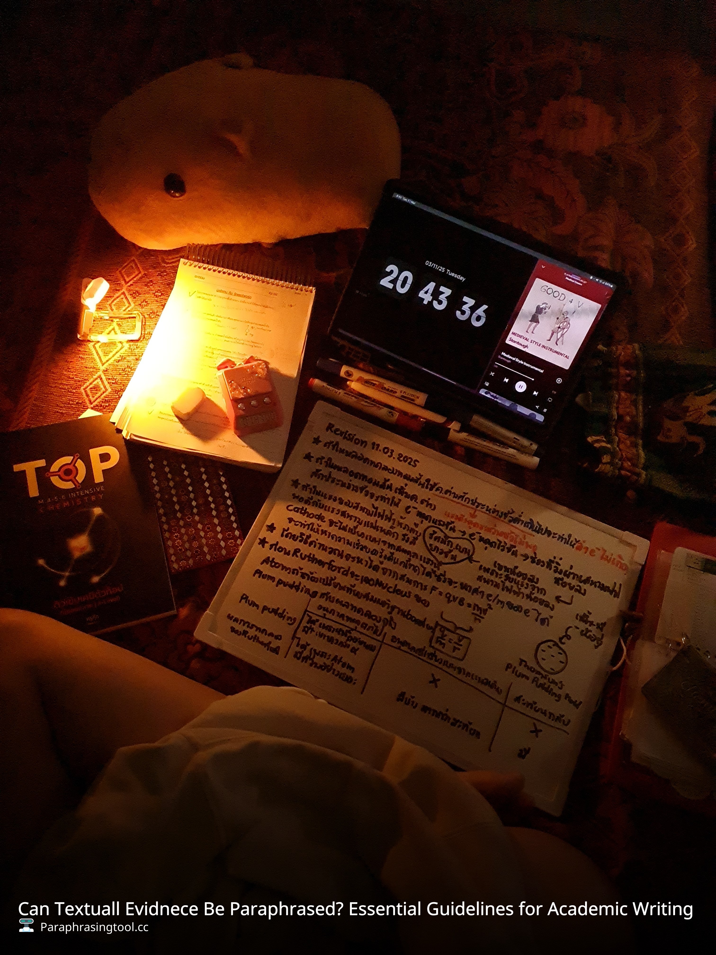 Can Textuall Evidnece Be Paraphrased? Essential Guidelines for Academic Writing