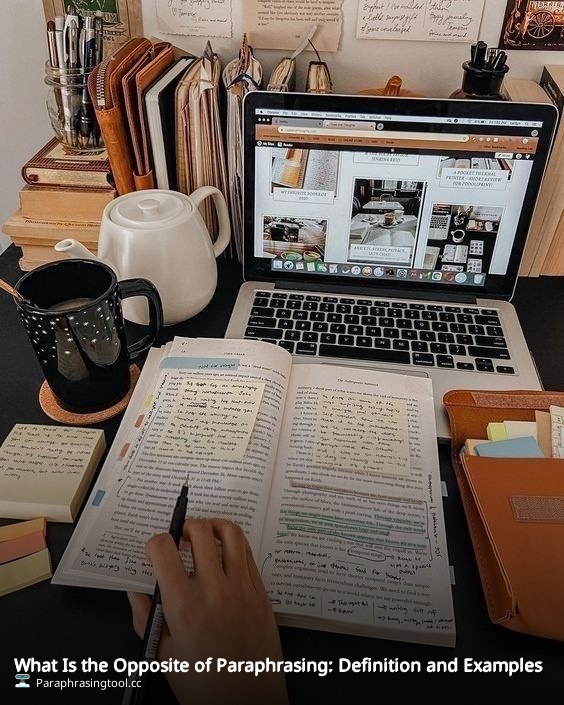 What Is the Opposite of Paraphrasing: Definition and Examples