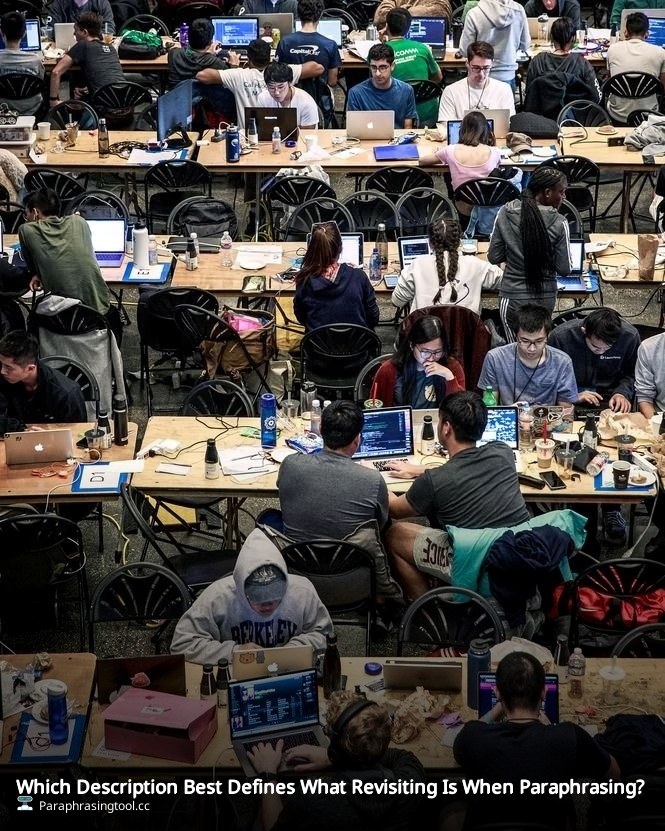 Which Description Best Defines What Revisiting Is When Paraphrasing?