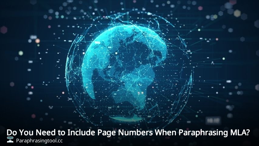 Do You Need to Include Page Numbers When Paraphrasing MLA?