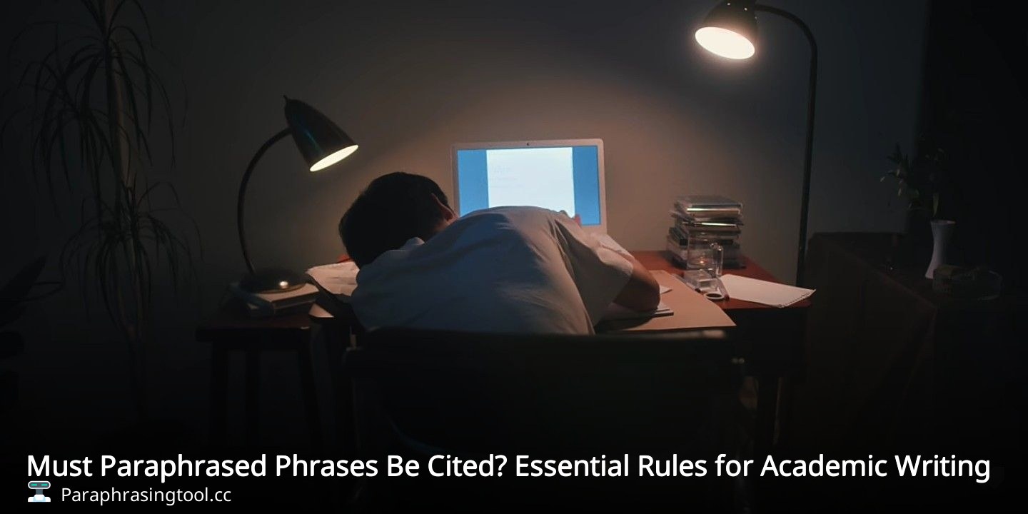 Must Paraphrased Phrases Be Cited? Essential Rules for Academic Writing