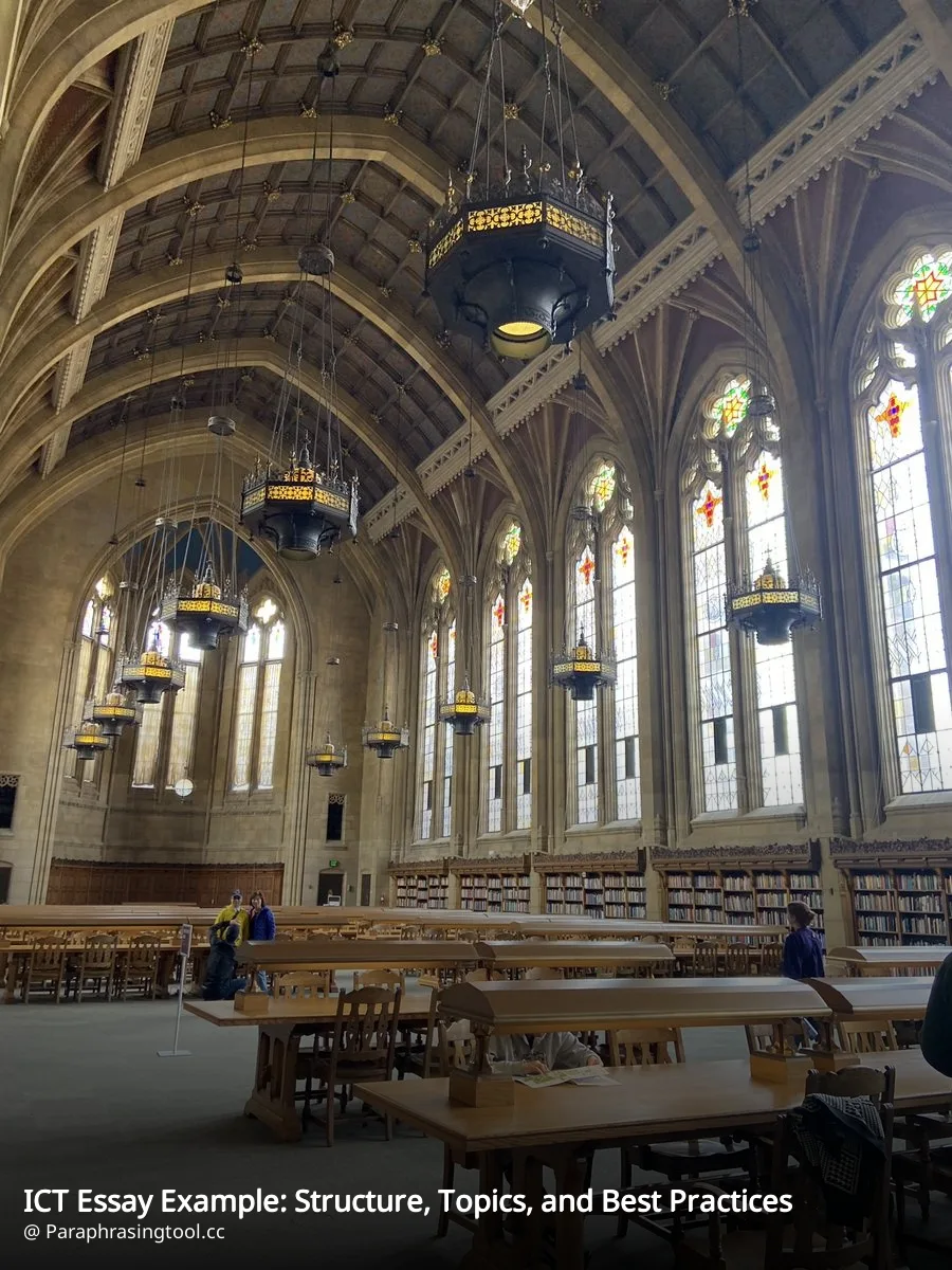 ICT Essay Example: Structure, Topics, and Best Practices