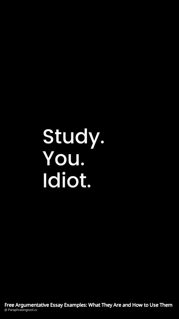 Free Argumentative Essay Examples: What They Are and How to Use Them