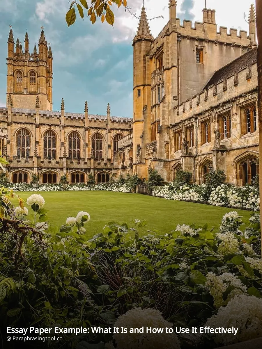 Essay Paper Example: What It Is and How to Use It Effectively