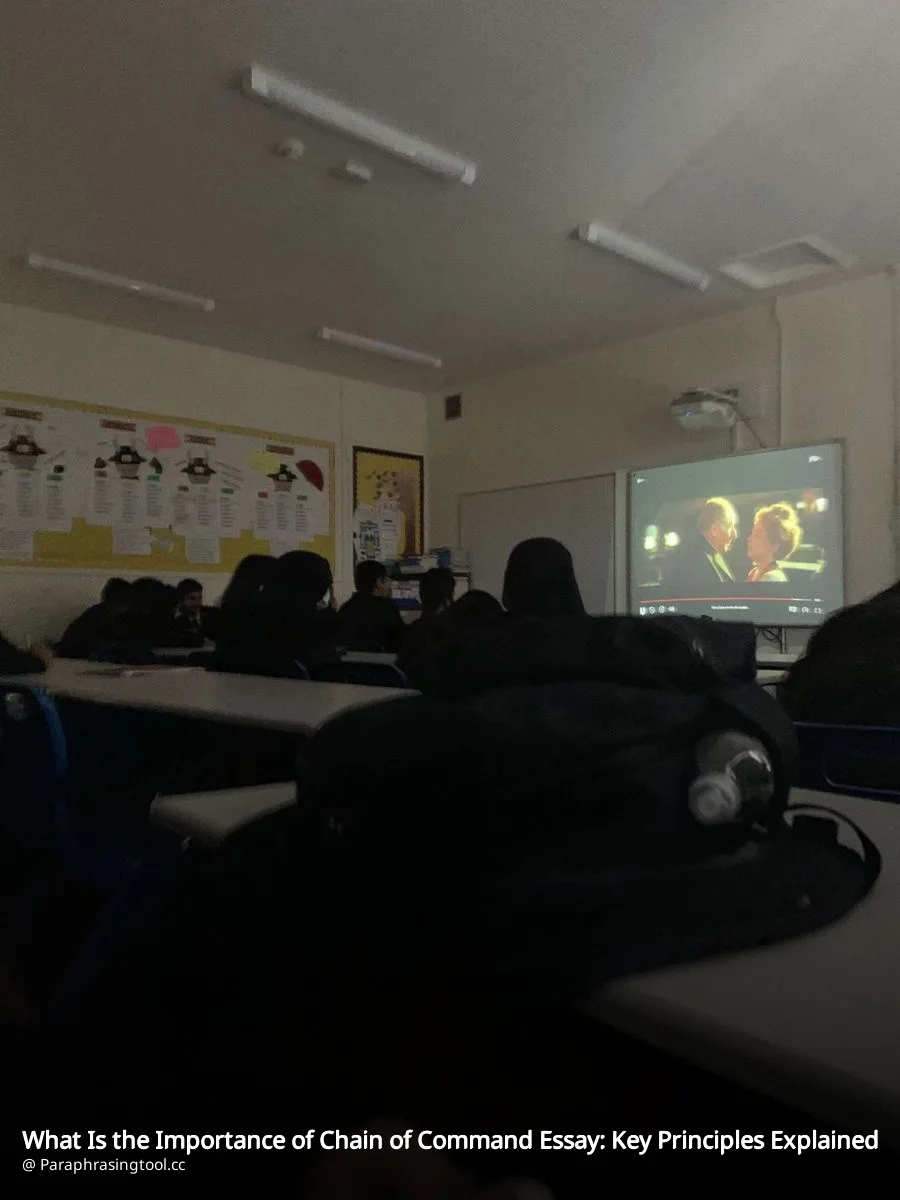 What Is the Importance of Chain of Command Essay: Key Principles Explained