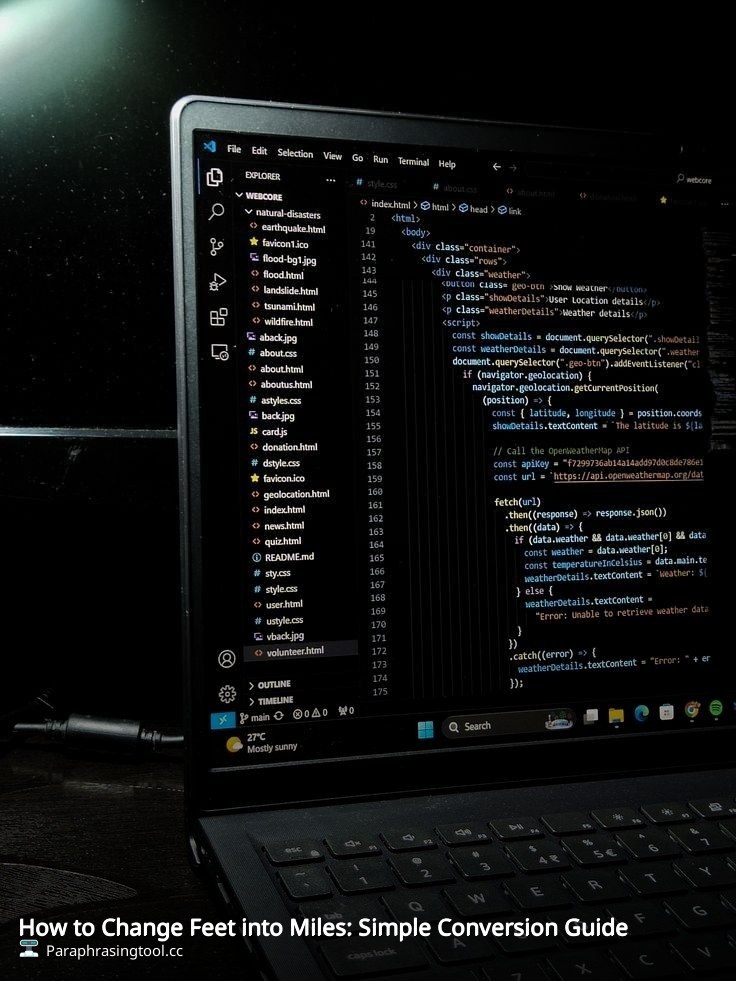 How to Change Feet into Miles: Simple Conversion Guide