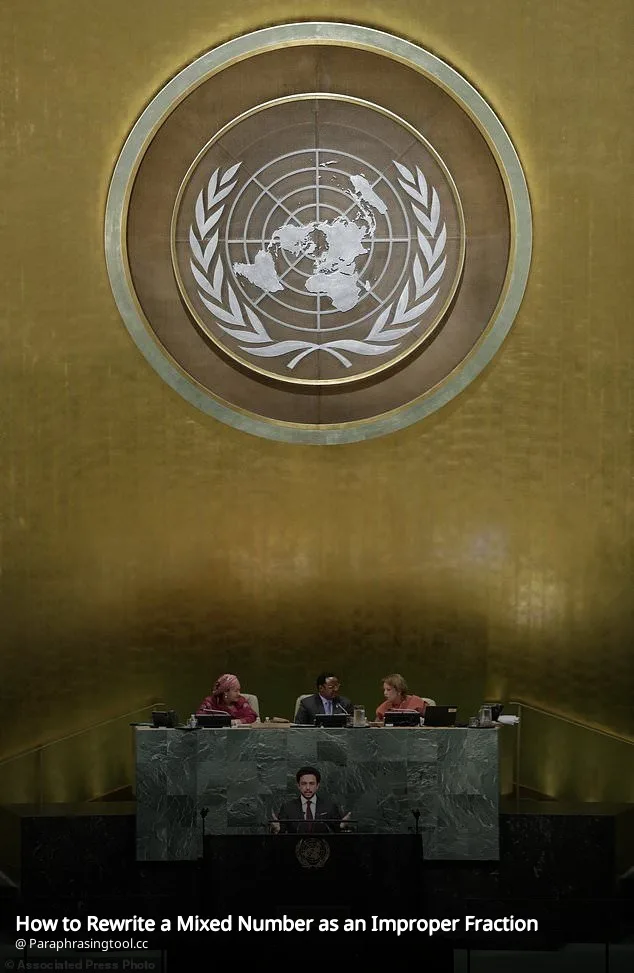 How to Rewrite a Mixed Number as an Improper Fraction