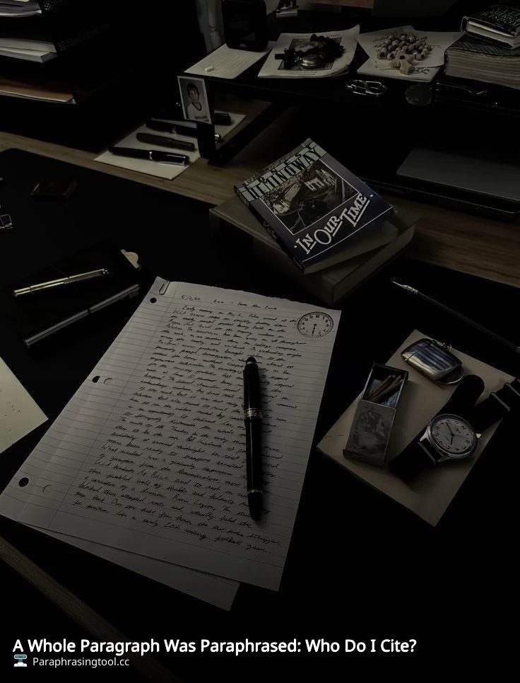 A Whole Paragraph Was Paraphrased: Who Do I Cite?