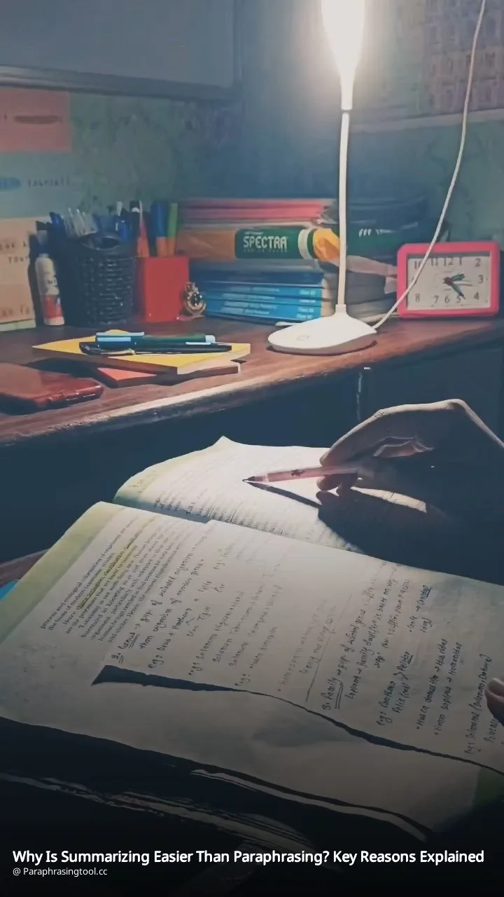 Why Is Summarizing Easier Than Paraphrasing? Key Reasons Explained