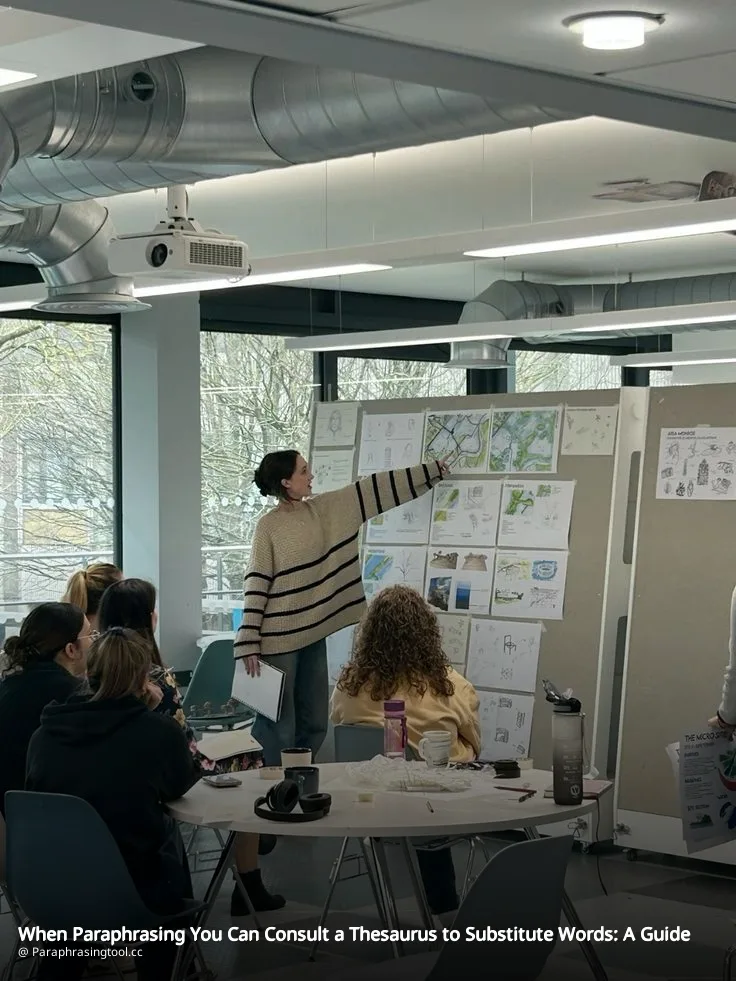 When Paraphrasing You Can Consult a Thesaurus to Substitute Words: A Guide