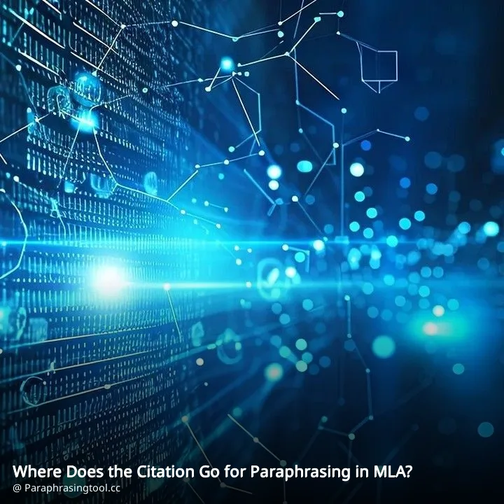 Where Does the Citation Go for Paraphrasing in MLA?