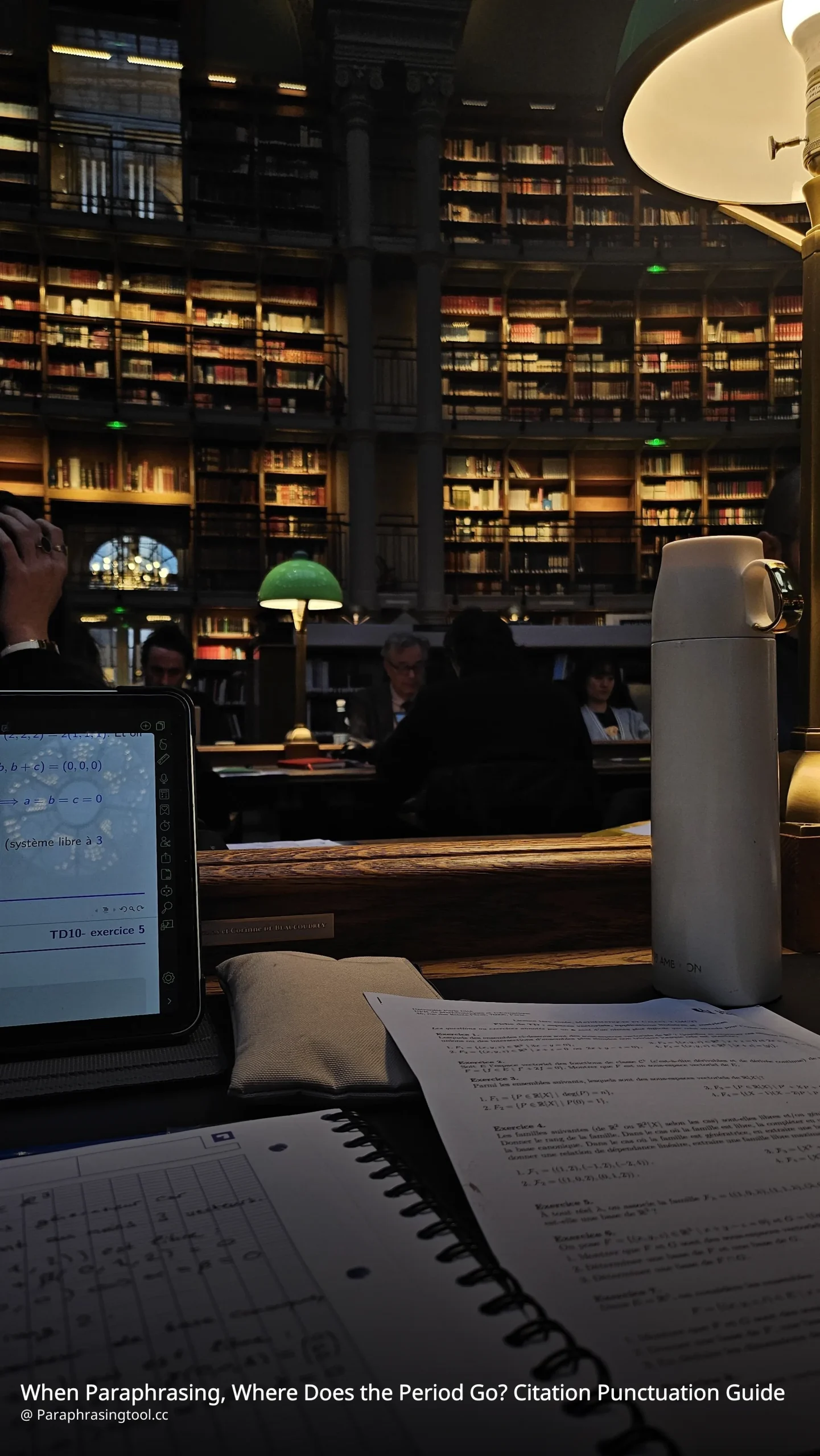 When Paraphrasing, Where Does the Period Go? Citation Punctuation Guide