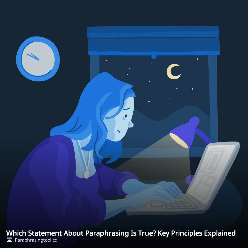Which Statement About Paraphrasing Is True? Key Principles Explained