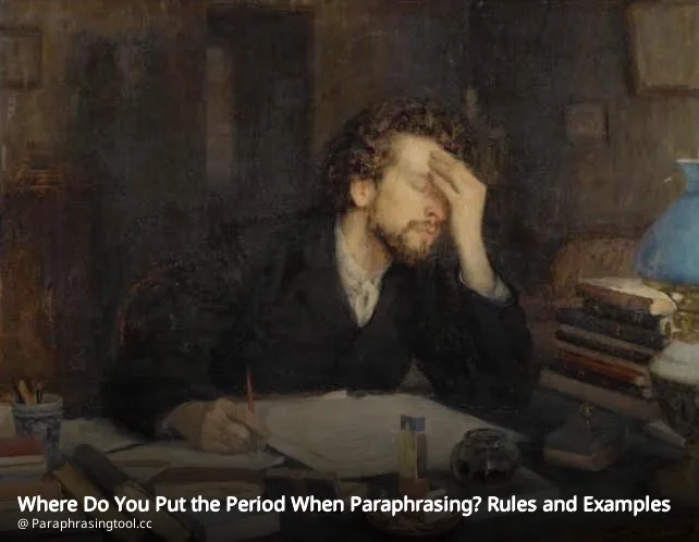 Where Do You Put the Period When Paraphrasing? Rules and Examples