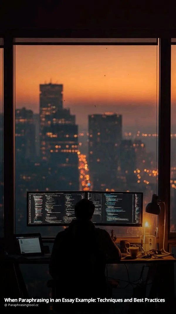 When Paraphrasing in an Essay Example: Techniques and Best Practices