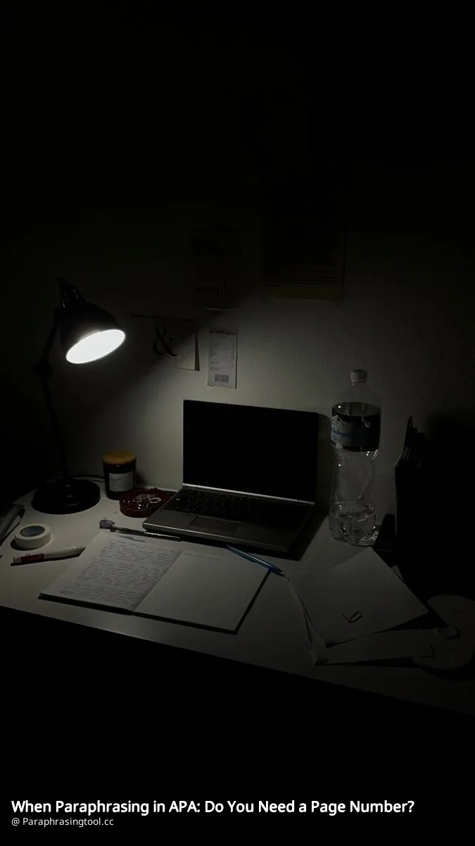 When Paraphrasing in APA: Do You Need a Page Number?