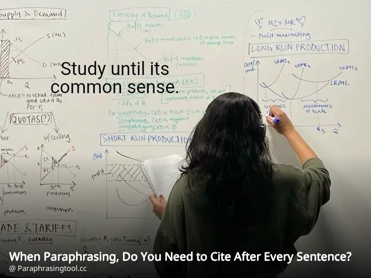 When Paraphrasing, Do You Need to Cite After Every Sentence?
