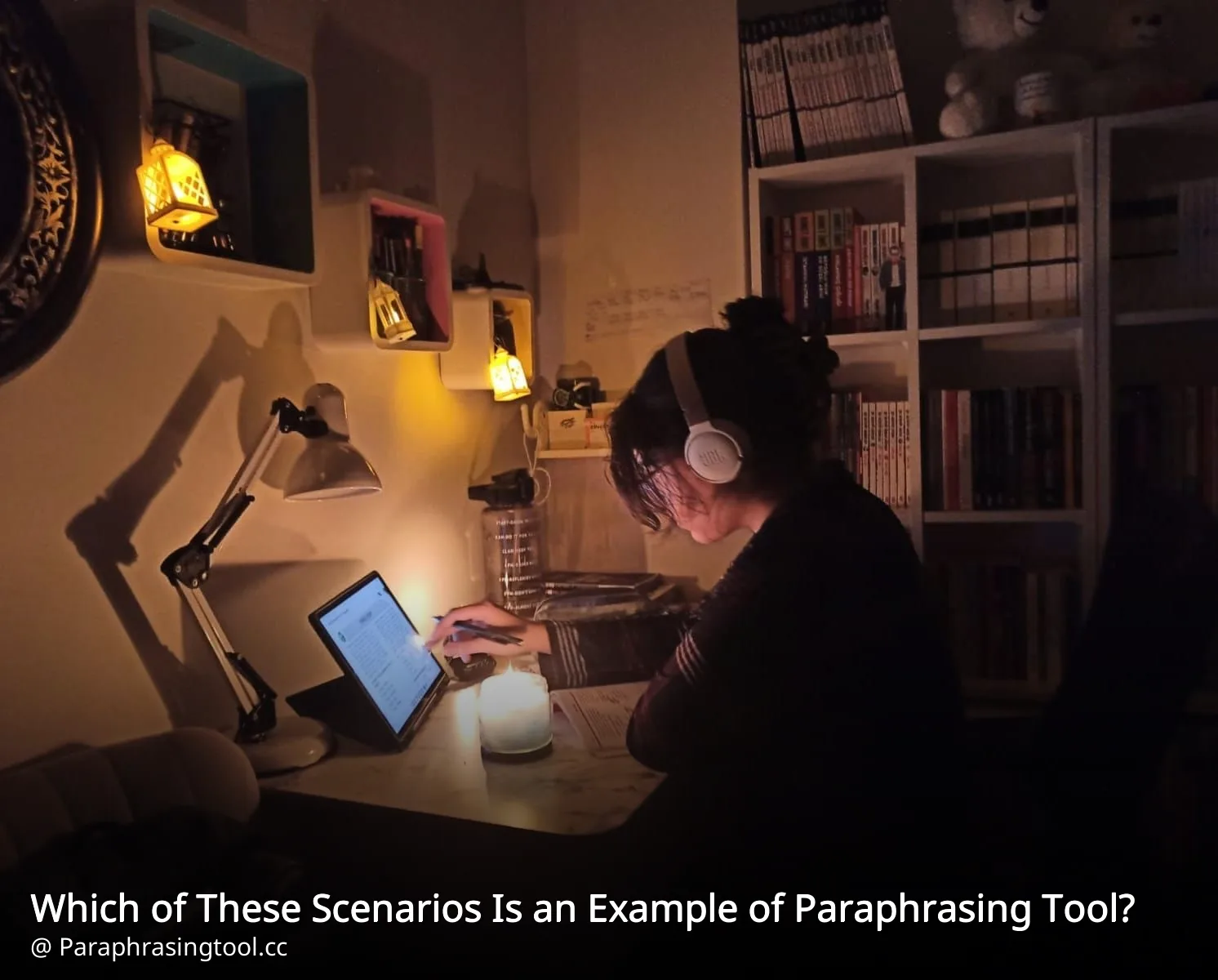Which of These Scenarios Is an Example of Paraphrasing Tool?