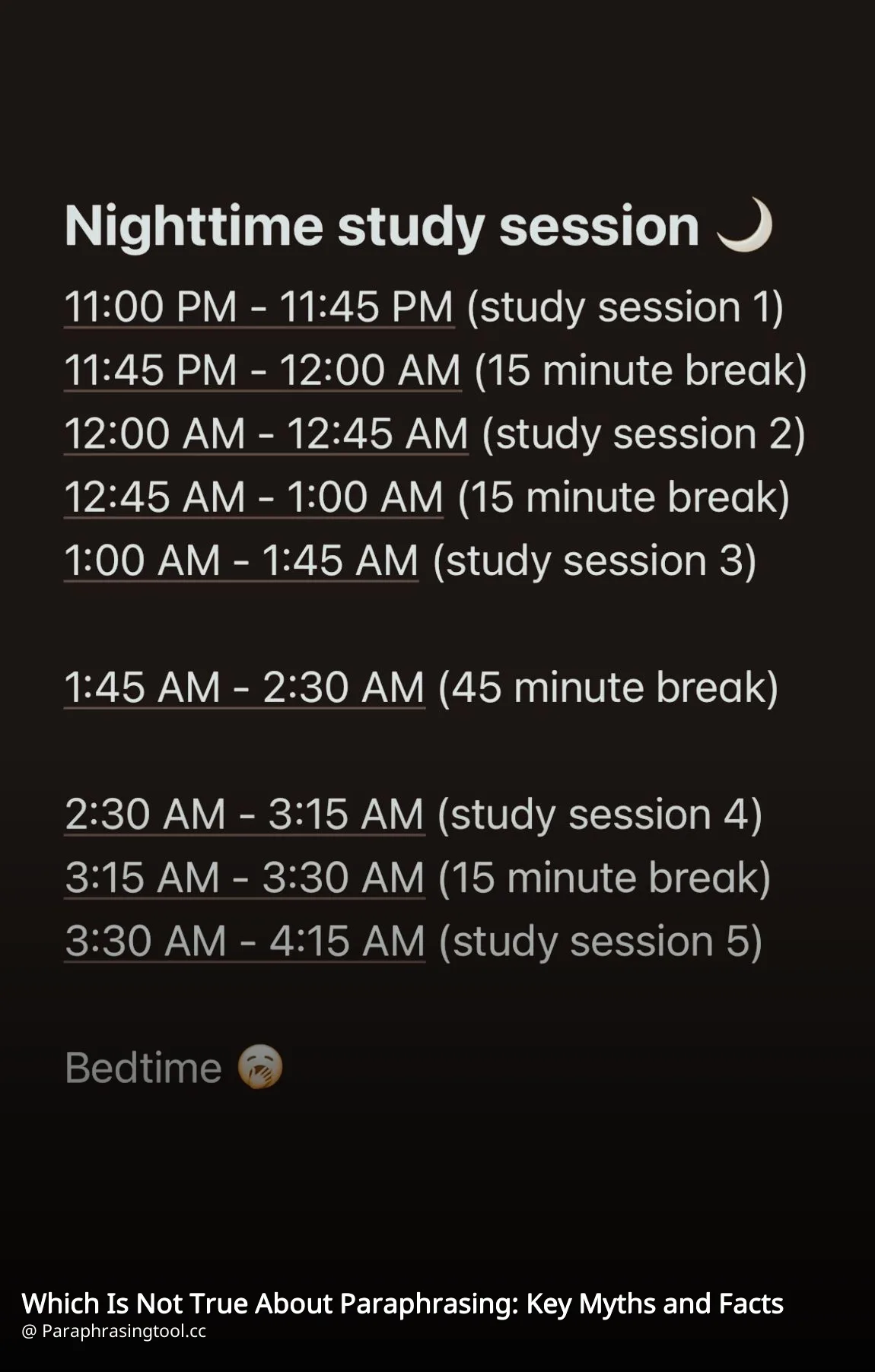 Which Is Not True About Paraphrasing: Key Myths and Facts