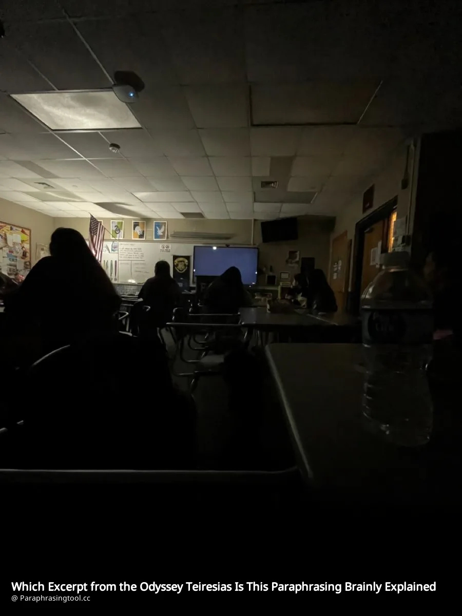 Which Excerpt from the Odyssey Teiresias Is This Paraphrasing Brainly Explained