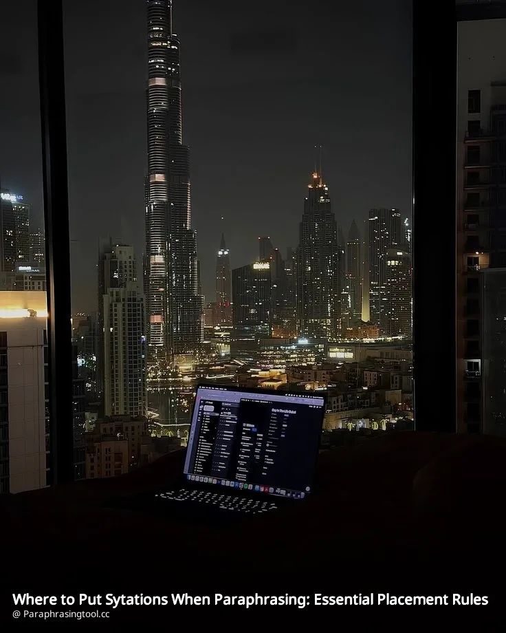 Where to Put Sytations When Paraphrasing: Essential Placement Rules