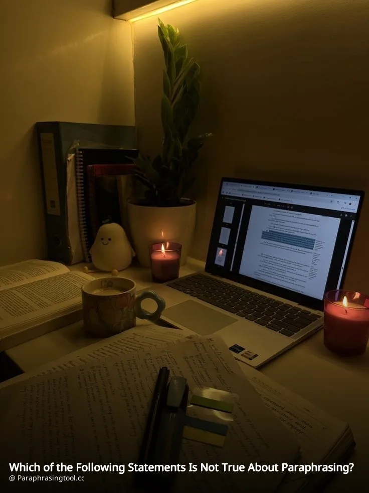 Which of the Following Statements Is Not True About Paraphrasing?