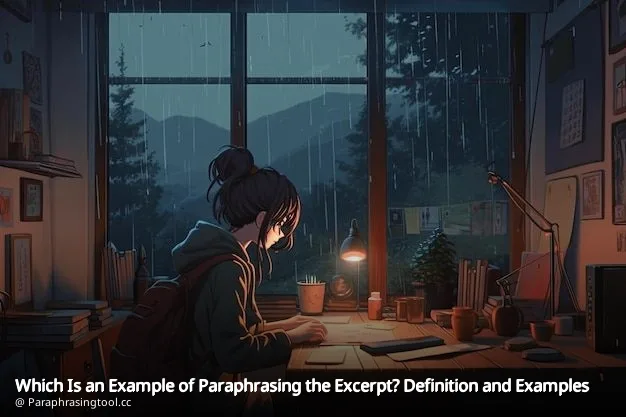 Which Is an Example of Paraphrasing the Excerpt? Definition and Examples