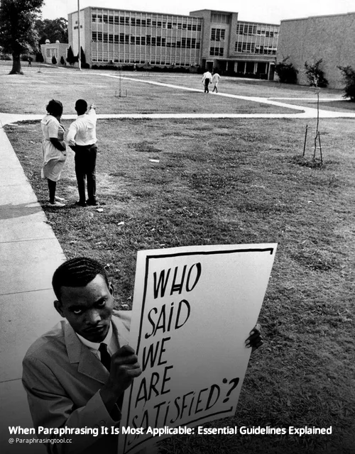 When Paraphrasing It Is Most Applicable: Essential Guidelines Explained