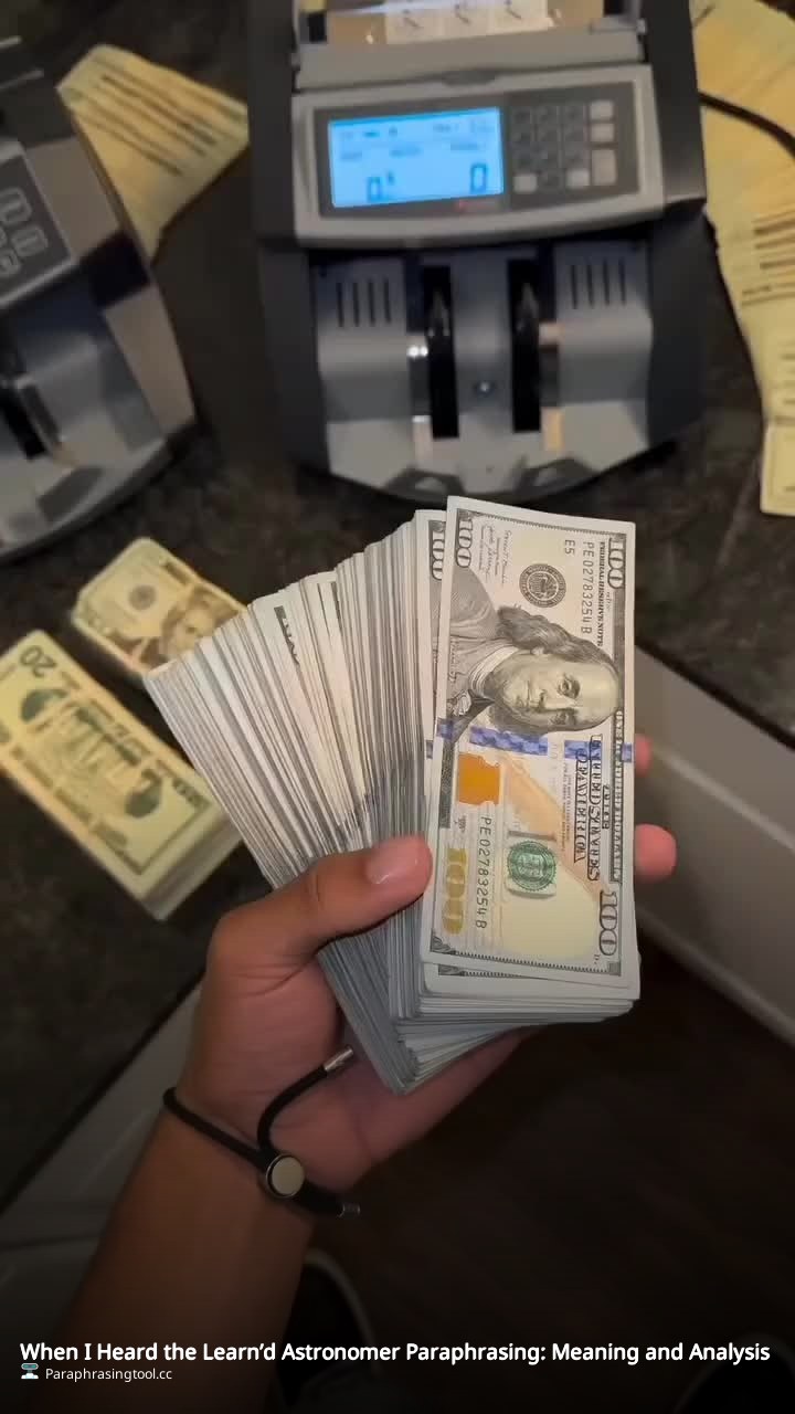 When I Heard the Learn’d Astronomer Paraphrasing: Meaning and Analysis