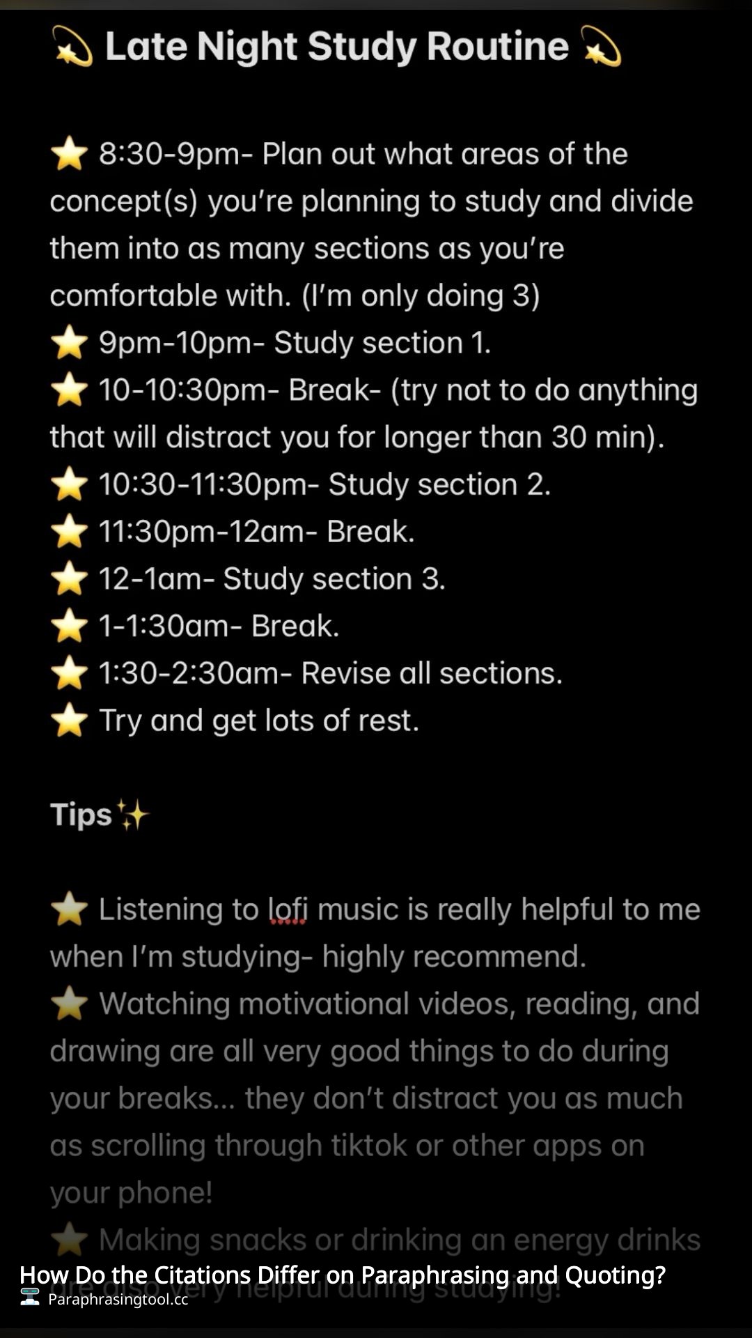 How Do the Citations Differ on Paraphrasing and Quoting?