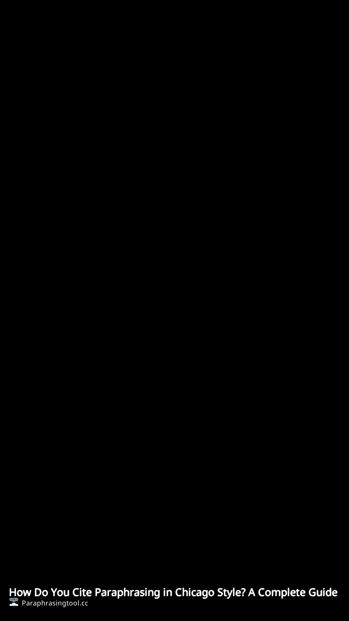 How Do You Cite Paraphrasing in Chicago Style? A Complete Guide