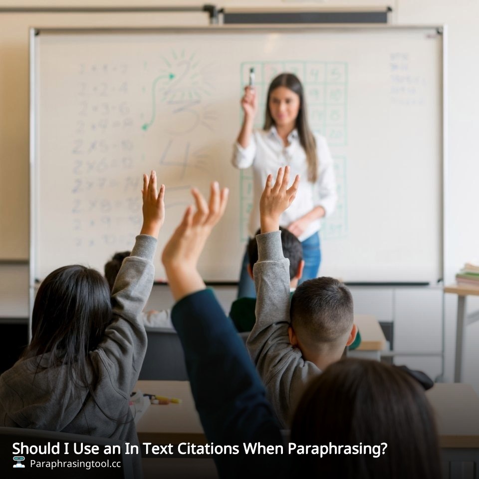 Should I Use an In Text Citations When Paraphrasing?